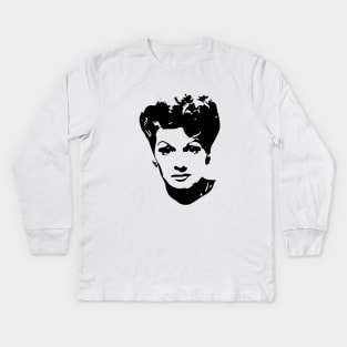 Lucy Pen and Ink Art Kids Long Sleeve T-Shirt